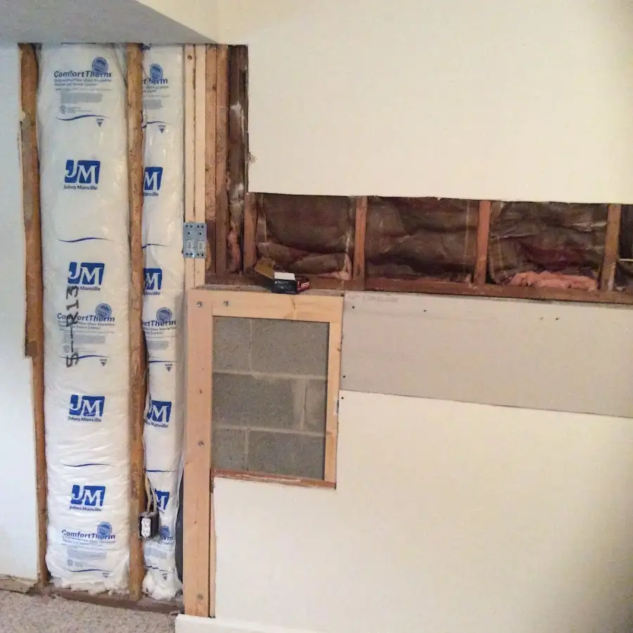 Wall insulation replacement during Contents Cleaning & Restoration in Gilbert